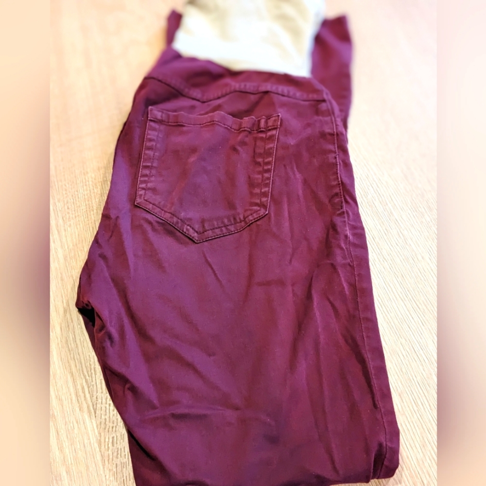 Maroon Motherhood maternity pants